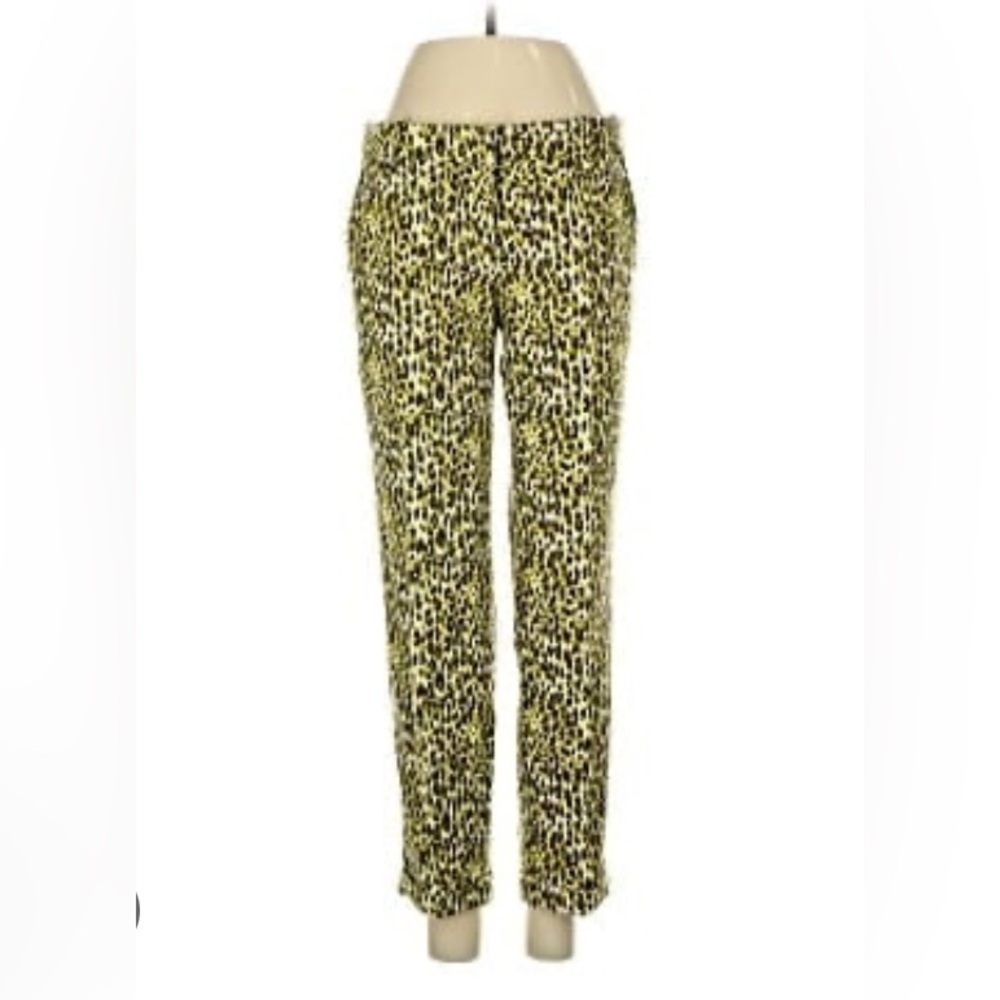 J. Crew TALL leopard trousers